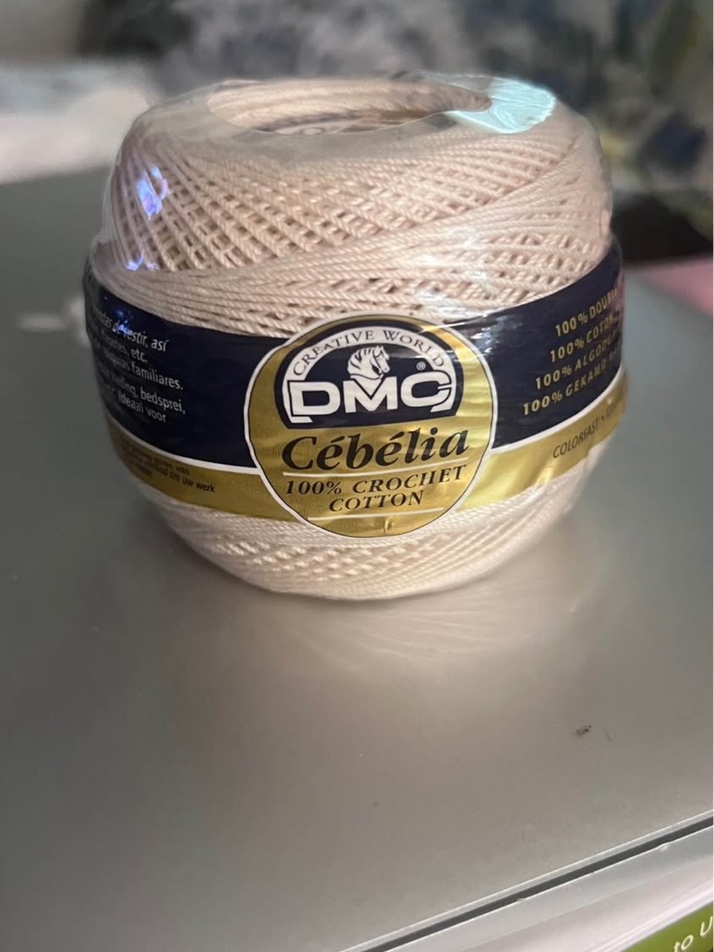 Cebelia 100% Crochet Cotton Thread - Cream